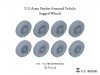 E.T. Model P35-158 U.S.Army Stryker Armored Vehicle Sagged Wheels For TRUMPETER Kit 1/35